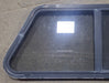 Used Slanted Black Radius Opening Window : 41 3/4" W x 17 3/4" H x 1 7/8" D - Young Farts RV Parts