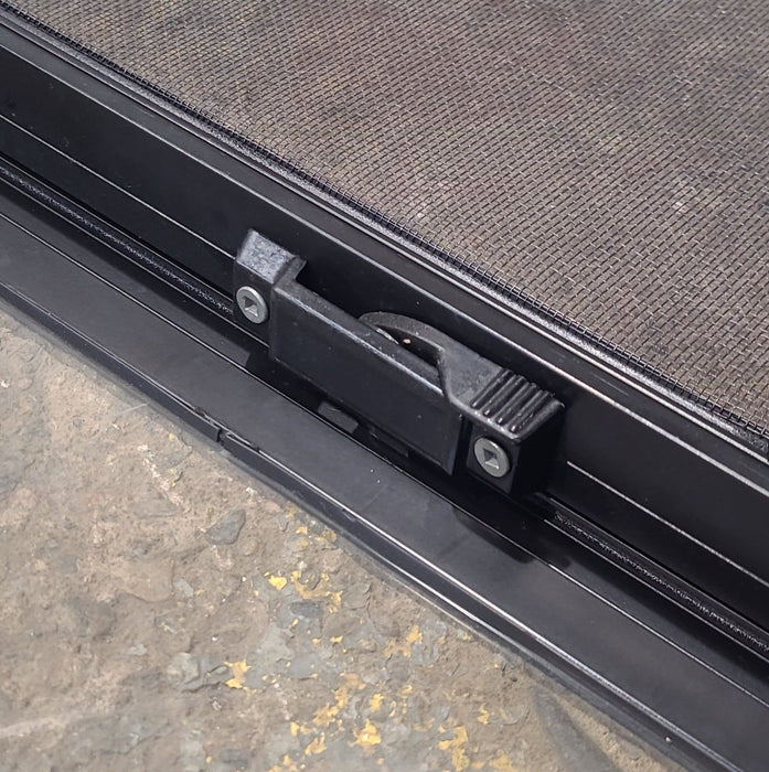 Used Slanted Black Radius Opening Window : 41 3/4" W x 17 3/4" H x 1 7/8" D