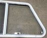 Used Slanted White Radius Opening Window : 21 1/2" H X 41" W X 2" D - Young Farts RV Parts