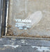Used Slanted White Radius Opening Window : 35 3/4" W x 21 1/4" H x 1 7/8" D - Young Farts RV Parts