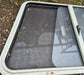 Used Slanted White Radius Opening Window : 35 3/4" W x 21 1/4" H x 1 7/8" D - Young Farts RV Parts