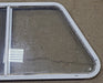 Used Slanted White Radius Opening Window : 41 1/2" W X 21 1/2" H X 1 1/4" D - Young Farts RV Parts