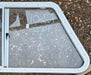 Used Slanted White Radius Opening Window : 41" W x 21" H x 1 1/4" D - Young Farts RV Parts