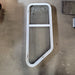 Used Slanted White Radius Opening Window : 42.5 X 16 X 2" D - Young Farts RV Parts