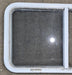 Used Slanted White Radius Opening Window : 46 3/4" W x 21 1/4" H x 1 1/4" D - Young Farts RV Parts