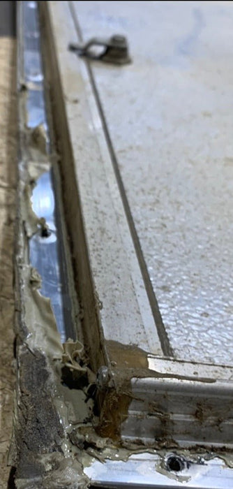 Used square cargo door 28 1/2" x 12" x 3/4"D - Young Farts RV Parts