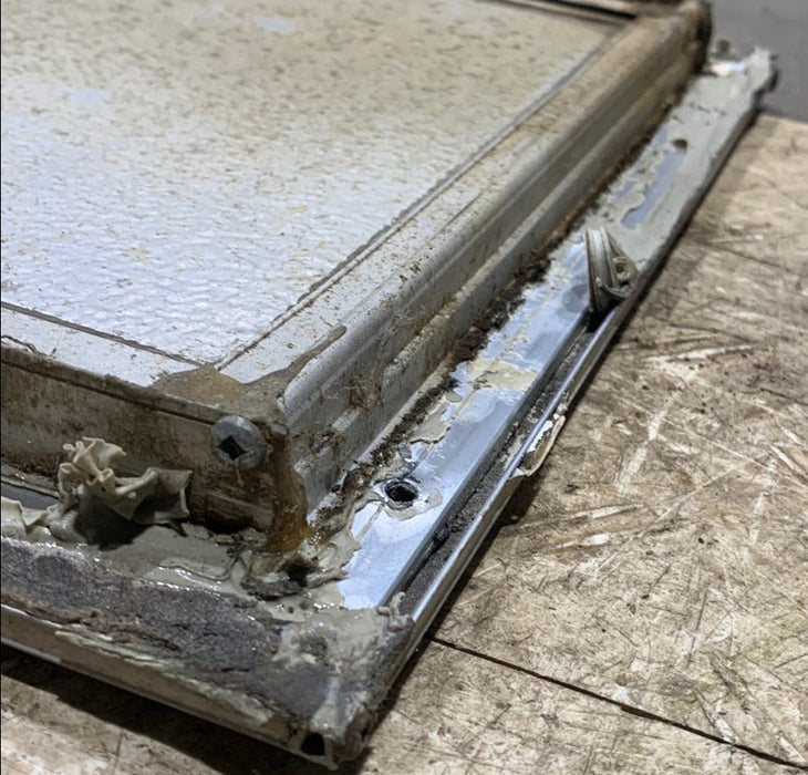 Used square cargo door 28 1/2" x 12" x 3/4"D - Young Farts RV Parts