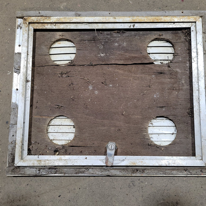 Used Square Corner Propane Cargo Door 15 3/4" x 12 3/4" X 1/2" D