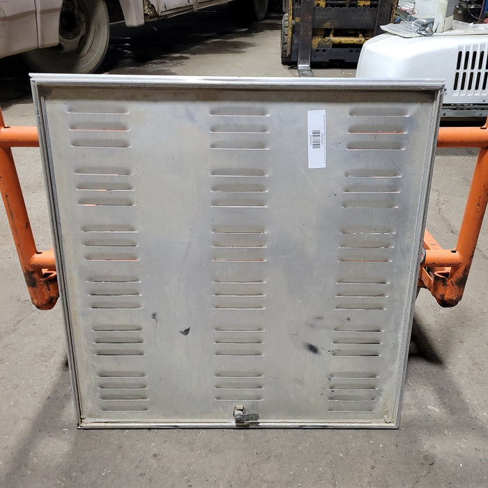 Used Square Corner Propane Cargo Door 24 3/4" x 24 1/4" X 1/2" D