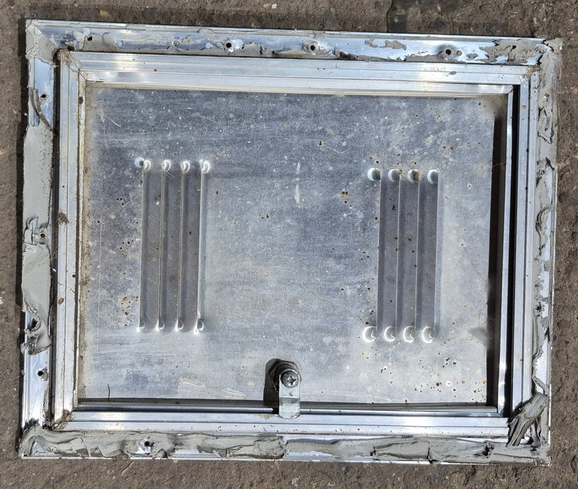 Used Square Cornered Battery/ Propane Cargo Door 13 3/4" x 10 3/4" x 1/2"