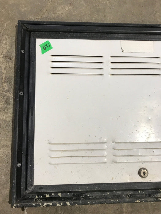 Used Square Cornered Battery/ Propane Cargo Door 20 3/4" x 14 3/4" x 3/4 "D