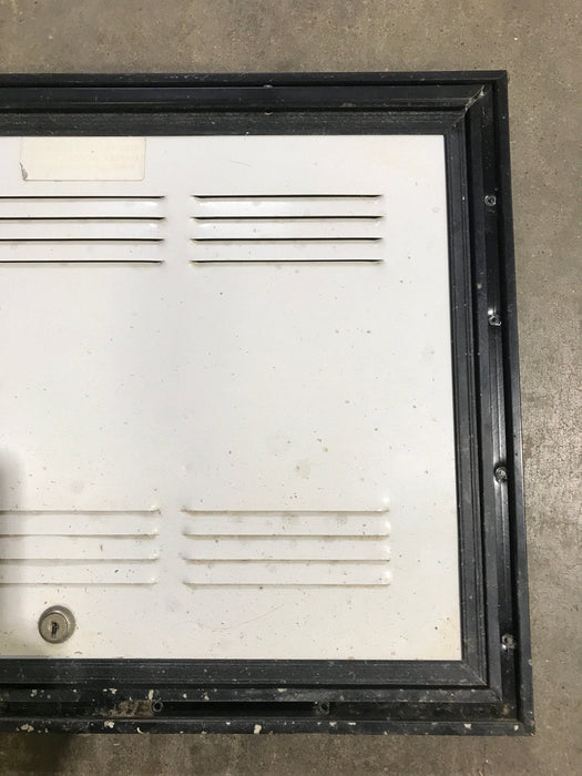 Used Square Cornered Battery/ Propane Cargo Door 20 3/4" x 14 3/4" x 3/4 "D