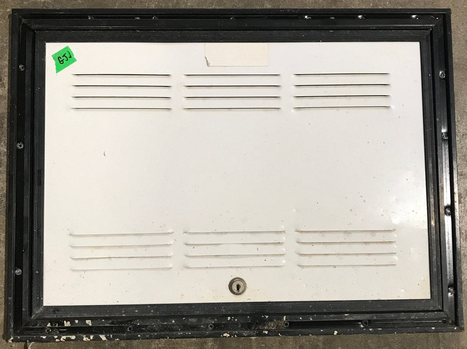 Used Square Cornered Battery/ Propane Cargo Door 20 3/4" x 14 3/4" x 3/4 "D