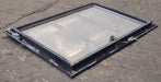 Used Square Cornered Battery/ Propane Cargo Door 20 3/4" x 14 3/4" x 5/8 "D - Young Farts RV Parts