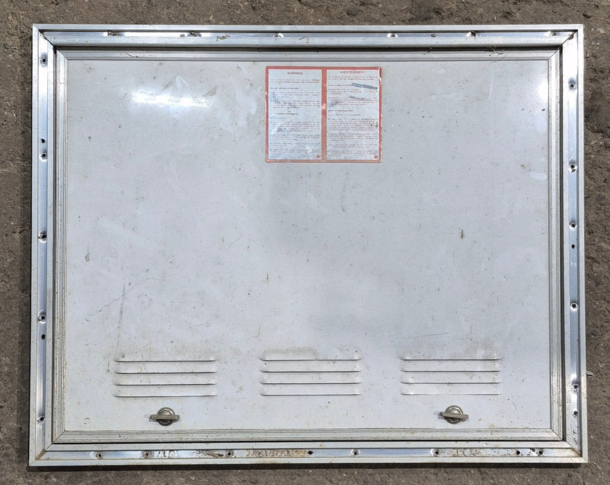 Used Square Cornered Battery/ Propane Cargo Door 25 1/4" x 19 3/4" x 5/8"