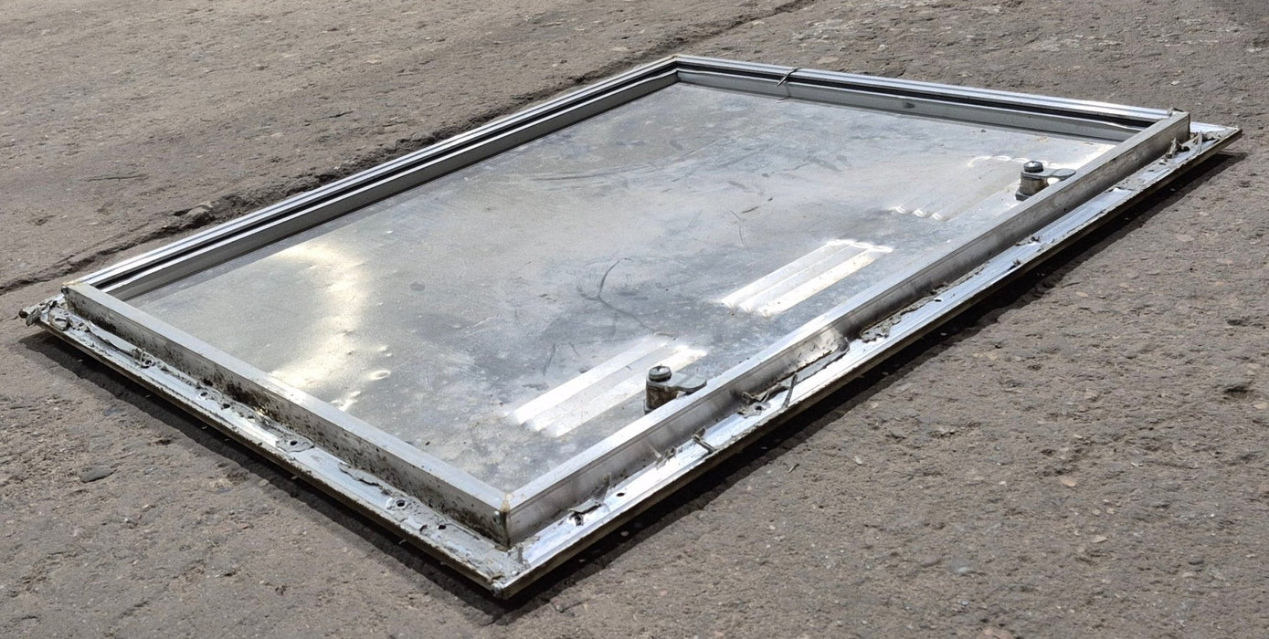 Used Square Cornered Battery/ Propane Cargo Door 25 1/4" x 19 3/4" x 5/8"