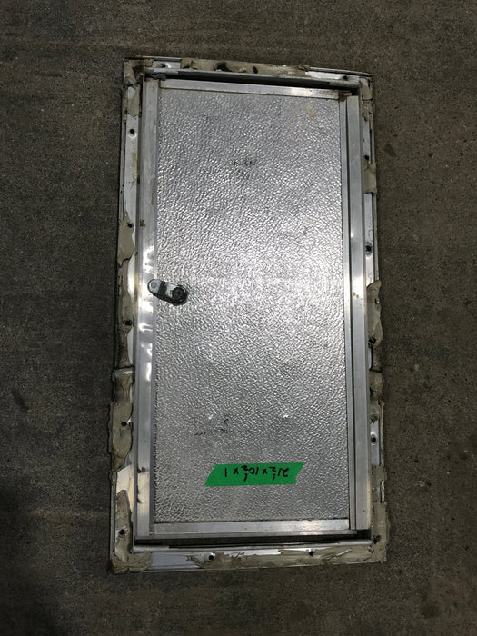 Used Square Cornered Battery/Propane Cargo Door 21 1/2" x 10 1/2" x 1" D