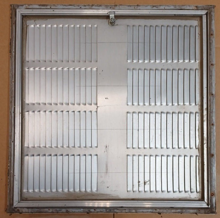 Used Square Cornered Battery/Propane Cargo Door 25 3/8" x 25 3/4" x 1"D - Young Farts RV Parts