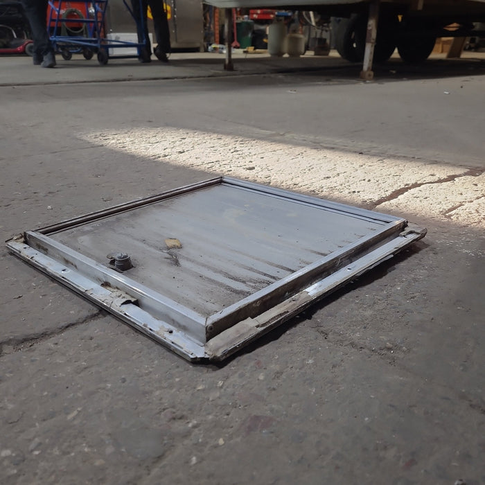 Used Square Cornered Cargo Door 14 1/2" x 14 5/8" x 5/8" - Young Farts RV Parts
