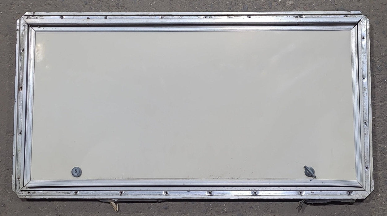 Used Square Cornered Cargo Door 14 7/8" x 29 3/4" x 5/8" - Young Farts RV Parts