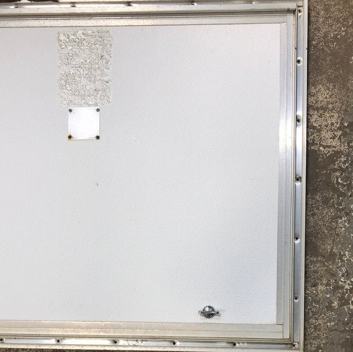 Used Square Cornered Cargo Door 22 1/4 x 28 3/4 - Young Farts RV Parts