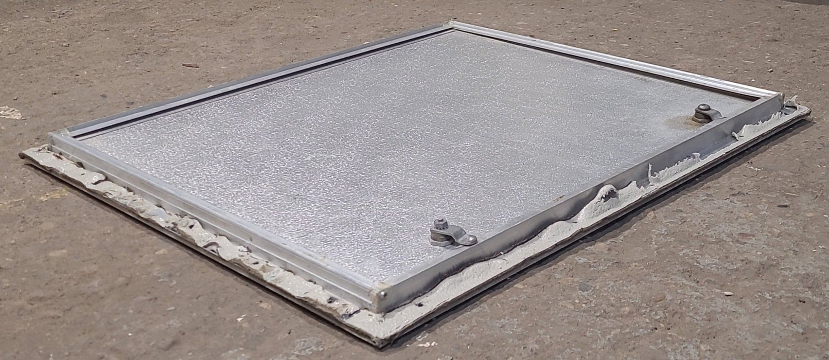 Used Square Cornered Cargo Door 22" x 26" x 3/4"D - Young Farts RV Parts