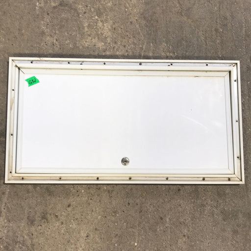 Used Square Cornered Cargo Door - 23 3/4" x 11 3/4" x 3/4" D - Young Farts RV Parts