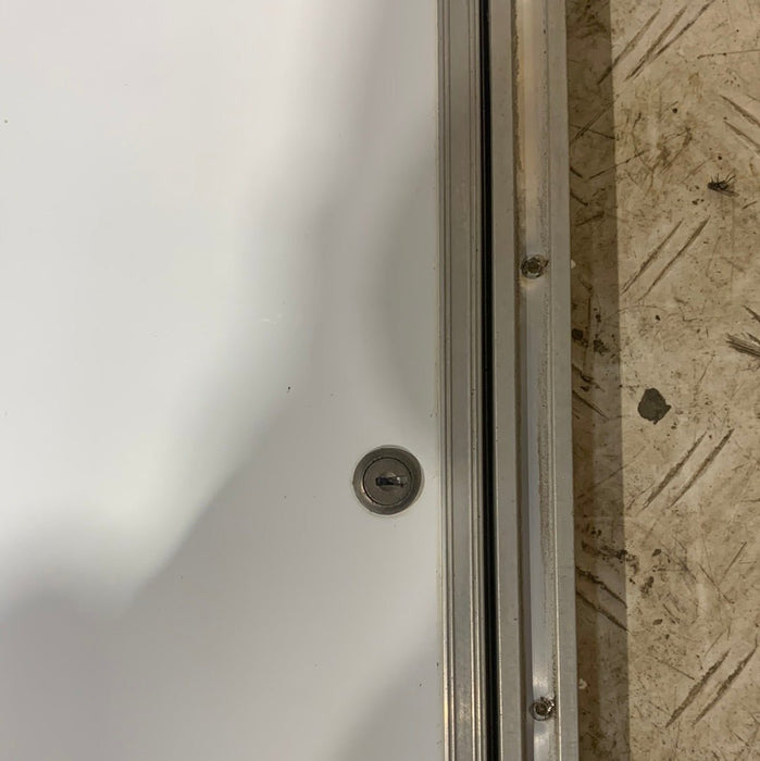 Used Square Cornered Cargo Door 23 5/8" x 9 3/4 " x 1/2"D - Young Farts RV Parts