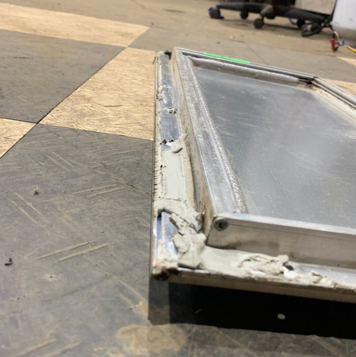 Used Square Cornered Cargo Door 23 5/8" x 9 3/4 " x 1/2"D - Young Farts RV Parts