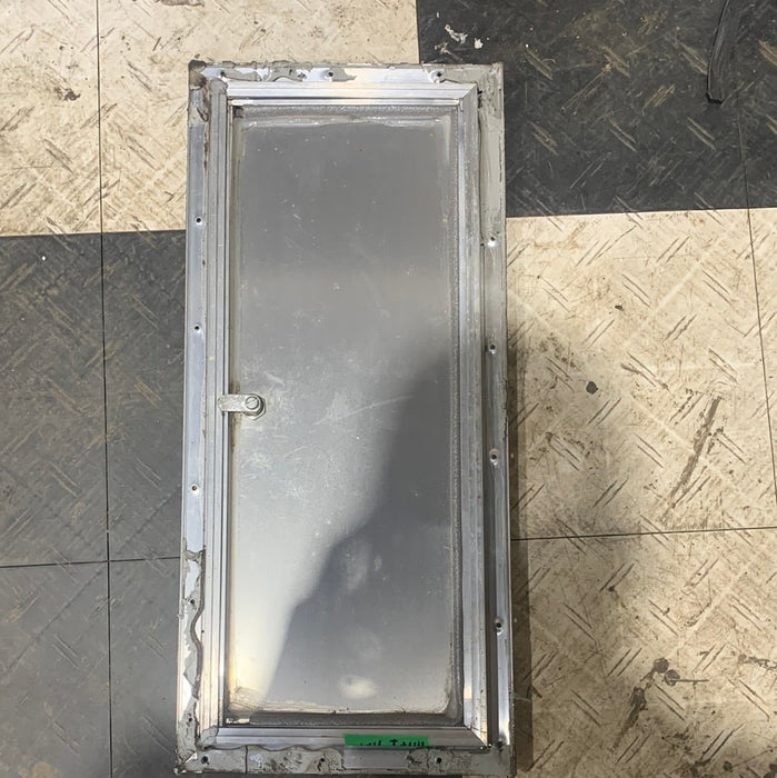 Used Square Cornered Cargo Door 23 5/8" x 9 3/4 " x 1/2"D - Young Farts RV Parts