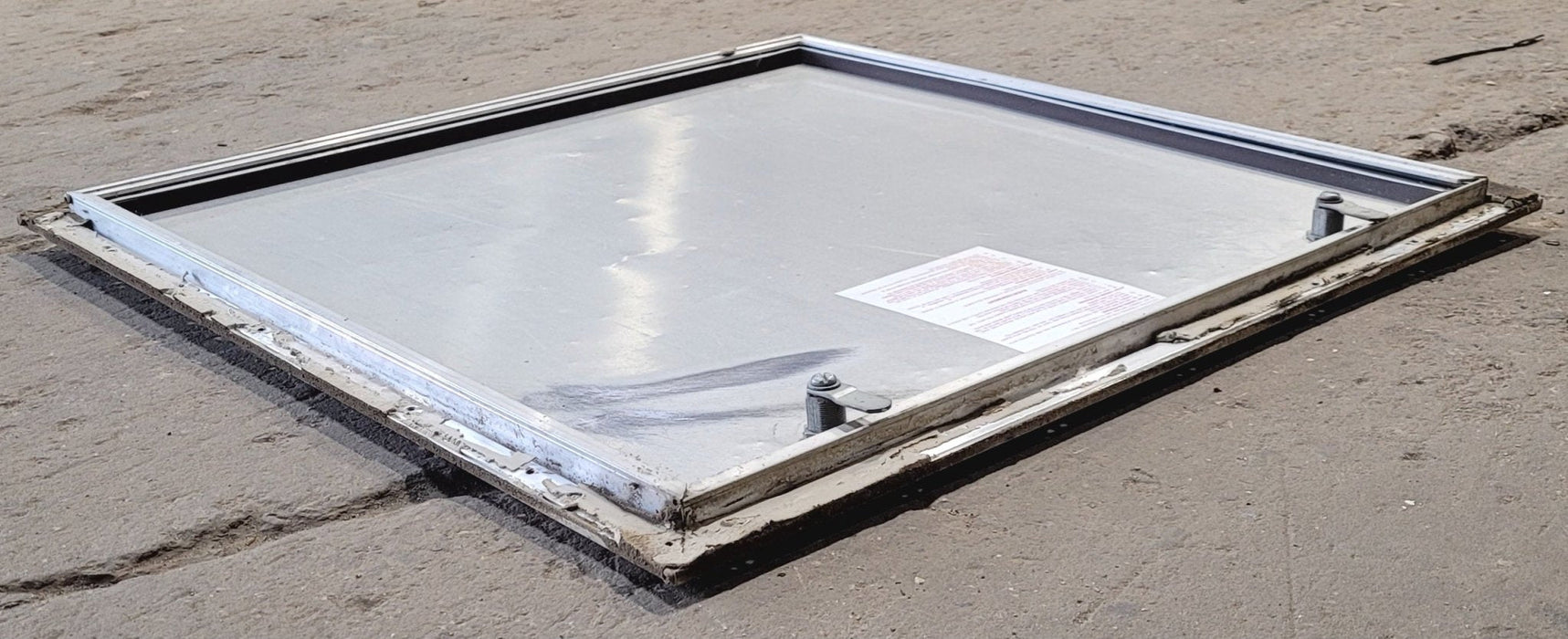 Used Square Cornered Cargo Door 25 1/2" x 25 1/2" x 5/8" D