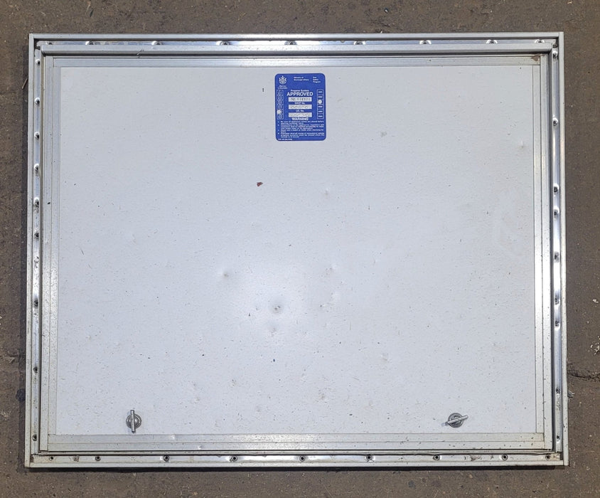 Used Square Cornered Cargo Door 30" x 23 3/4" x 3/4"D - Young Farts RV Parts