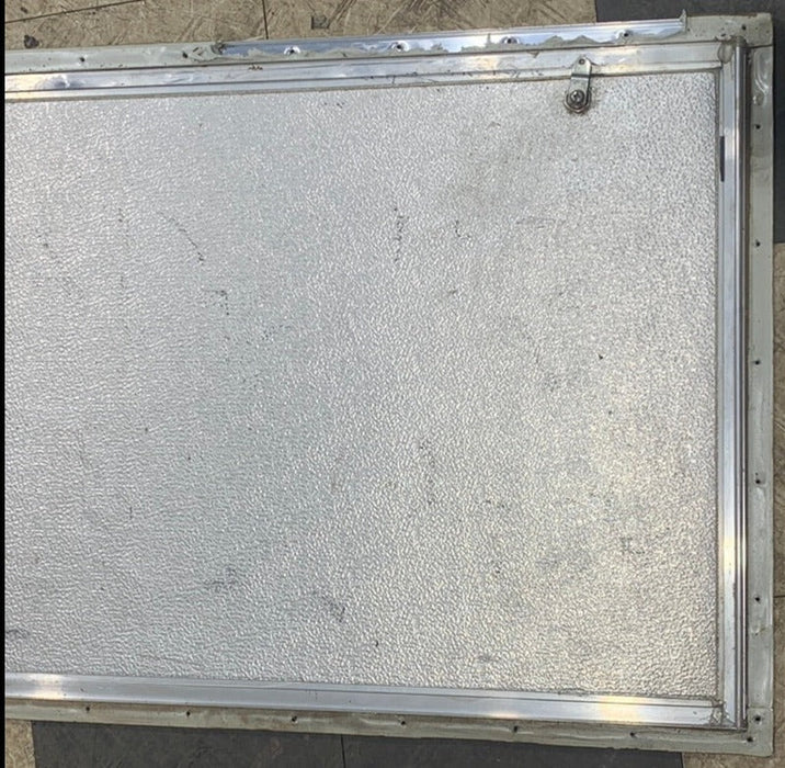 Used Square Cornered Cargo Door 35 1/2" x 23 1/4" X 3/4"D - Young Farts RV Parts