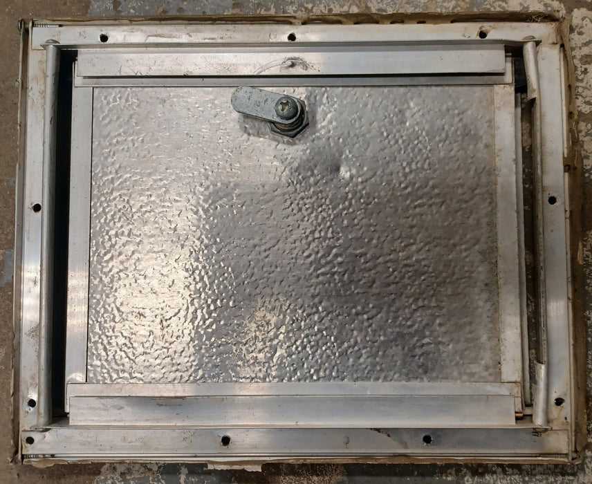 Used Square Cornered Cargo Door 8 1/2" x 11 1/8" x 7/8" - Young Farts RV Parts