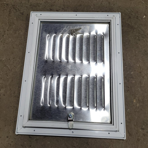 Used Square Cornered Propane/ Battery Door 15 3/4" X 11 3/4" X 1/2"D - Young Farts RV Parts