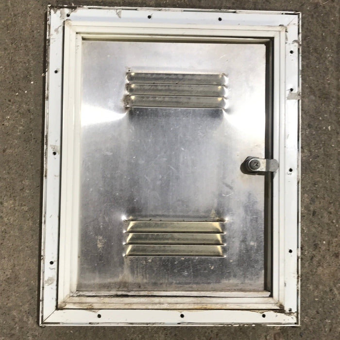 Used Squared Cornered Battery Cargo Door - 10 3/4" x 13 3/4" x 1/2 "D