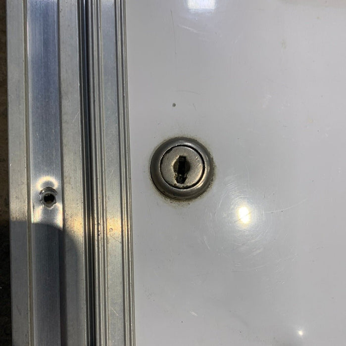 Used Squared Cornered Battery/Propane Cargo Door 13 3/4" x 10 3/4" x 5/8 "D - Young Farts RV Parts