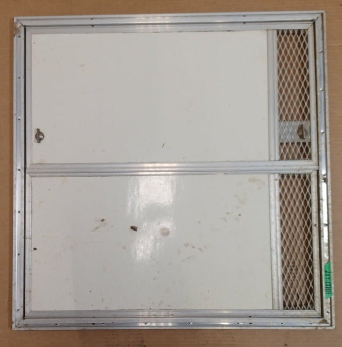 Used Square Cornered Battery/Propane Cargo Door 27 5/8" x 27 5/8" x 1/2 "D