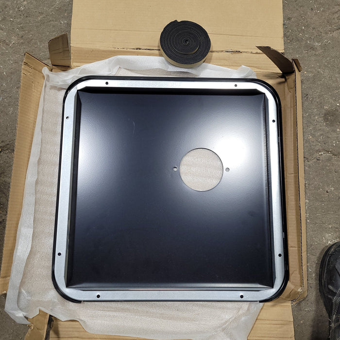 Used Suburban 6272AEB RV Door for SW model 10 gallon - surface mount NO FRAME - BLACK