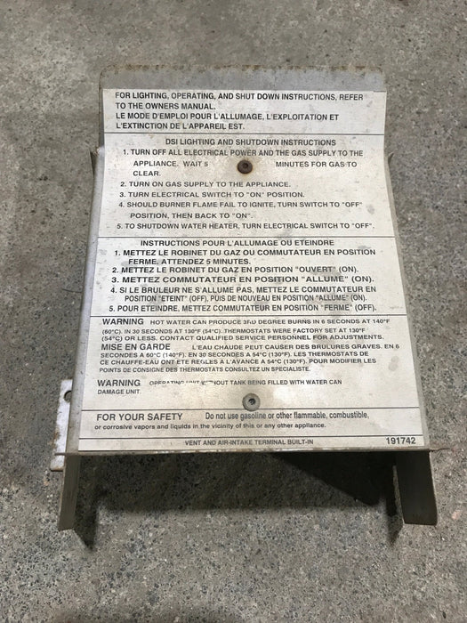 Used Suburban Water Heater Front Flue Collector - 101776