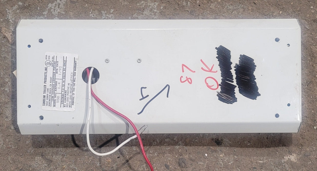 Used Sunbeam Dual Florescent light fixture - 558