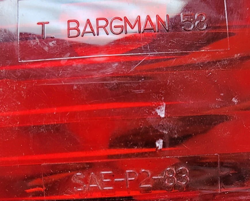Used T BARGMAN 58 - SAE-A-P2-83 Replacement Lens for Marker Light - Red