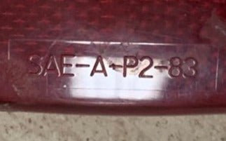 Used T. Bargman 59 | SAE-A-P2-88 Replacement Lens for Marker Light | Red - Young Farts RV Parts