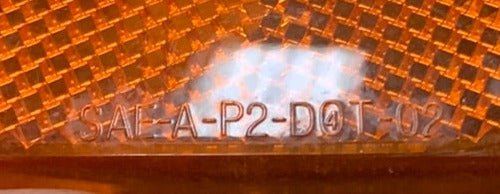 USED Bargman 59 - SAE-A-P2-DOT-02 Replacement Lens for Marker Light -  Amber