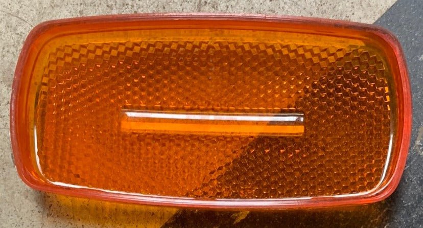 USED Bargman 59 - SAE-A-P2-DOT-02 Replacement Lens for Marker Light -  Amber