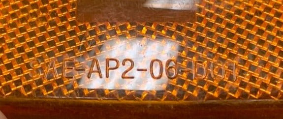 Used T. Bargman 59 | SAE-AP2-06-DOT Replacement Lens for Marker Light | Amber - Young Farts RV Parts