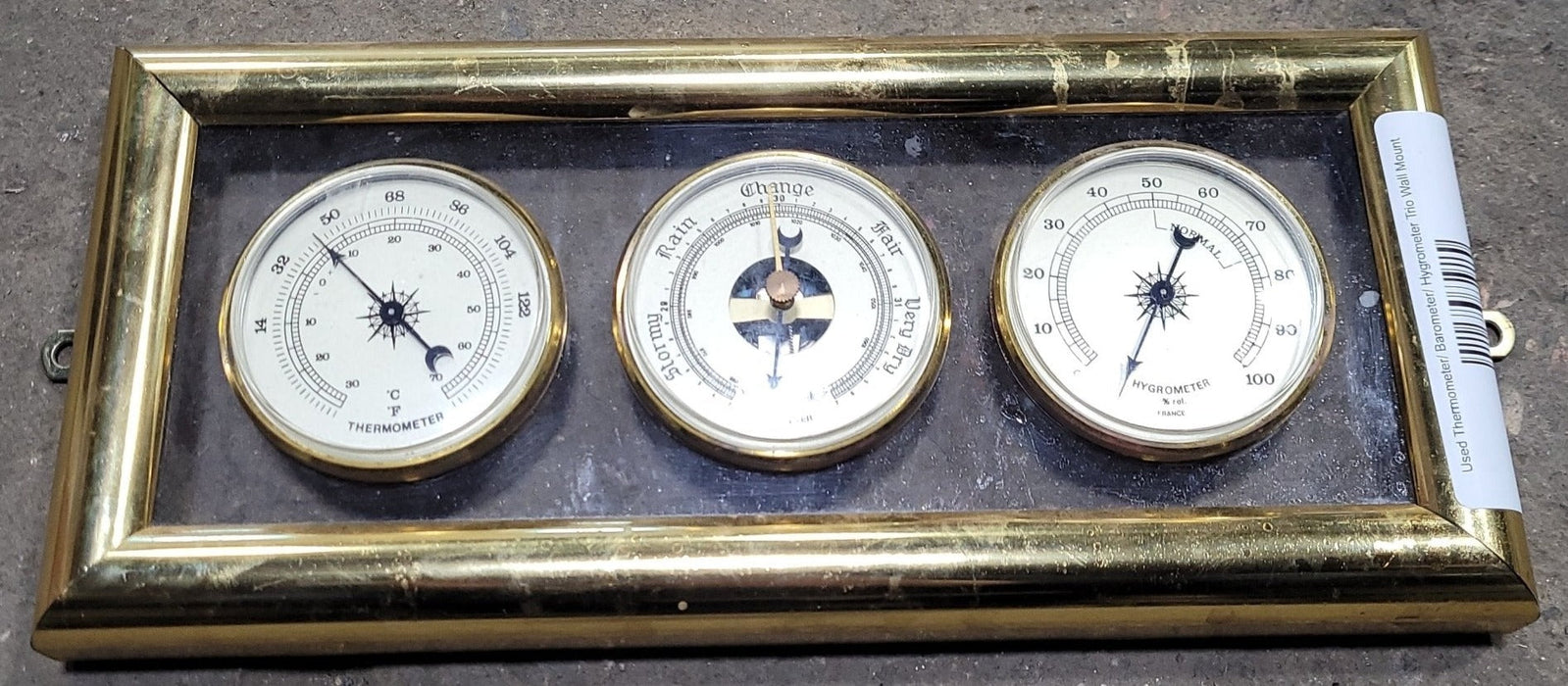 Used Thermometer/ Barometer/ Hygrometer Trio Wall Mount - Young Farts RV Parts