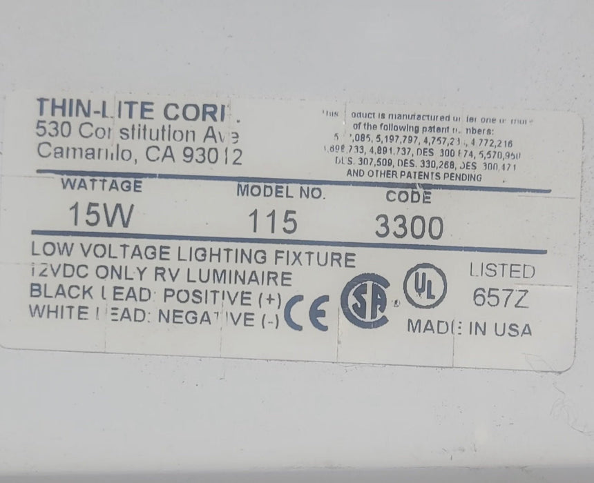 Used Thin-Lite Single Florescent light fixture - 115