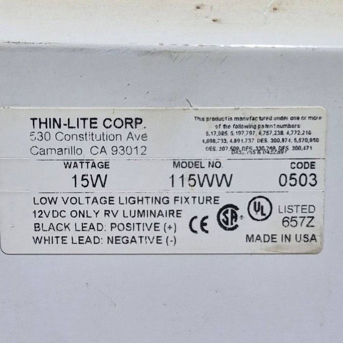 Used Thin-Lite Single Fluorescent Light Fixture - Model 115