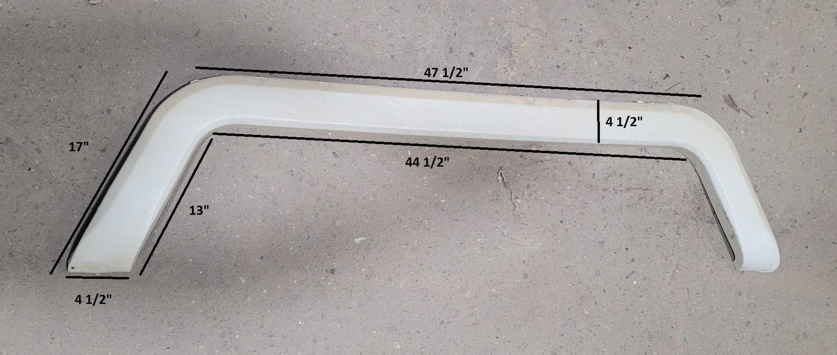 Used Trail-Lite Fender Skirt 47 1/2" X 17"